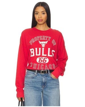 Junk Food Sudadera Bulls En Color Rojo Talla (También En Xs)