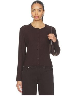 Leset Lauren Classic Cardigan - Brown