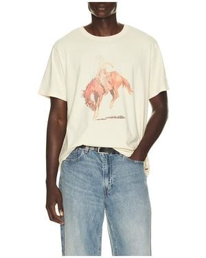 Levi's Relaxed Fit Tee En Color Crema Talla (También En S, M) - Azul