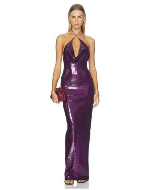 retroféte Gardenia Sequin Dress - Purple