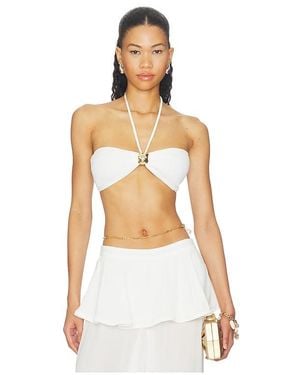 Adriana Degreas Oberteil Solid Bandeau - Weiß