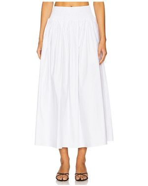 Solid & Striped JUPE LONGUE NOREEN en White - Blanc