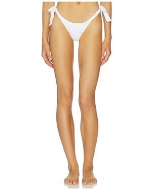 Indah Terra Side Tie Bikini Bottom - White