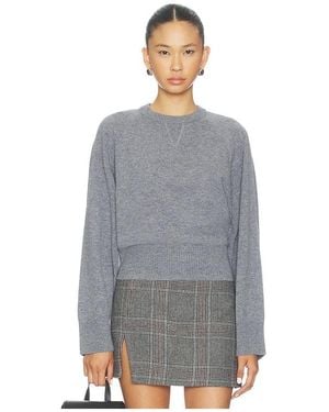 Remain Bat Sleeve Crewneck Pullover - Gray