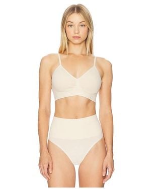 Yummie V Neck Bralette - Natural