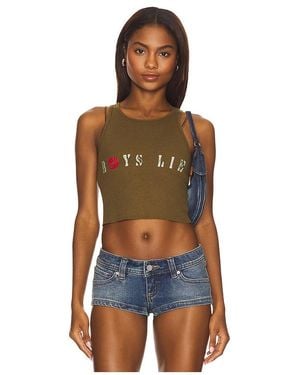 Boys Lie Cadet Bee Gee Tank Top - Brown