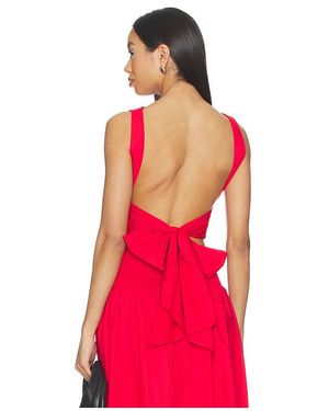 Susana Monaco Open Back Top - Red