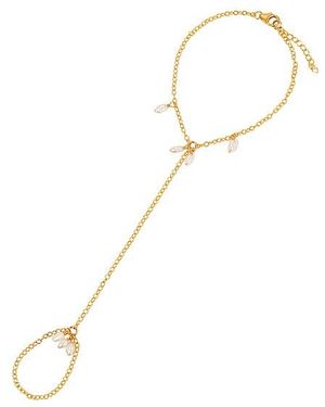 NAiiA X Revolve Pearl Shaker Hand Chain - White