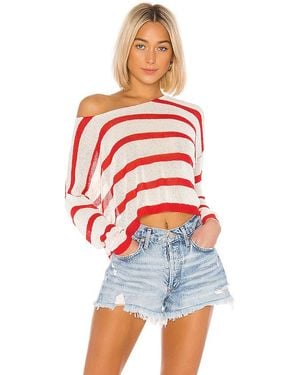superdown Jersey De Punto Adriana En Color Blanco Talla (También En Xs, S, M) - Rojo