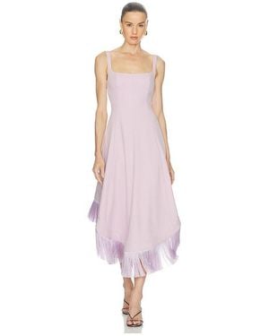 Clea Emine Fringe Hem Dress - Pink