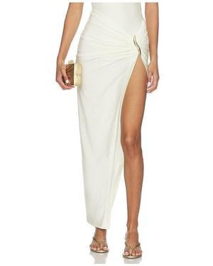 PATBO Falda Maxi Martina En Color Blanco Talla (También En S, M)