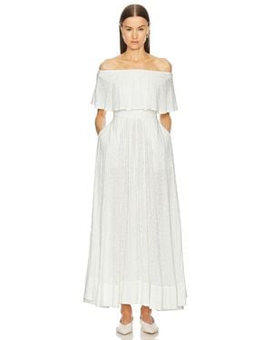 Helsa Eyelet Garden ドレス - ホワイト