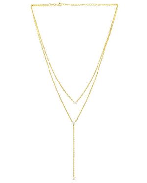 Shashi Collar Lariat Con Niveles En Color Oro Metálico Talla En