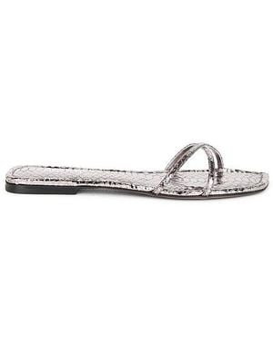 Paris Texas Biarritz Flat Sandal - White
