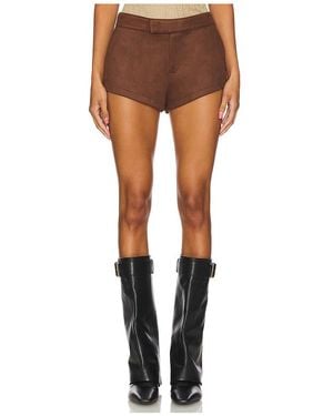 Nakedvice Suede Elliot Shorts - Brown