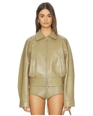 retroféte Mariel Leather Jacket - Natural