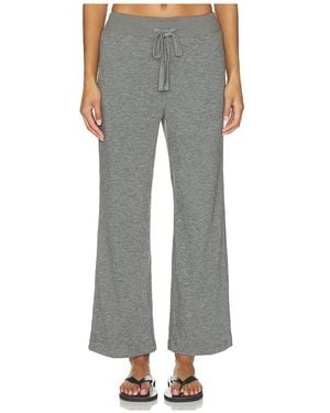 Bobi Comfort Waist Crop Flare - Grey