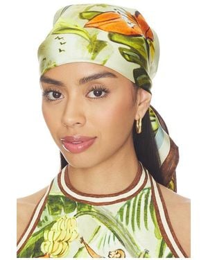ALÉMAIS Toucan Tango Silk Scarf - Green