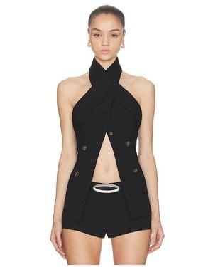 Halo Oberteil Wrap - Schwarz