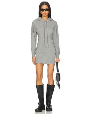 Fleur du Mal Hoodie Corset Dress - Grey