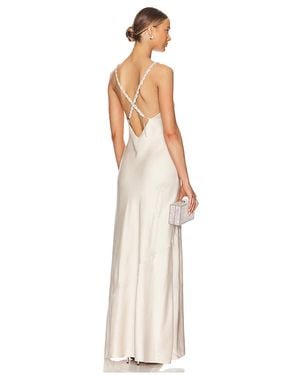 L'Agence Abendkleid Mit Kristallsteinchen Saint - Natur
