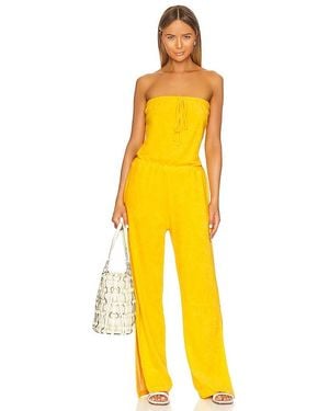 Monrow Jumpsuit Bandeau - Gelb