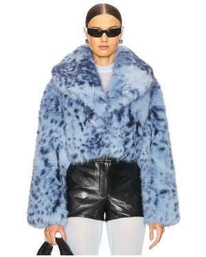 Lamarque Kunstfellmantel Danika - Blau