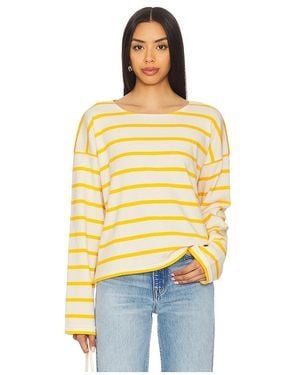 La Ligne Long Sleeve Breton Tee - Yellow