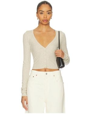 ÉTERNE Cropped Cardigan - White