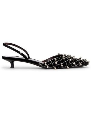 Tory Burch Bell Slingback Heel - Black