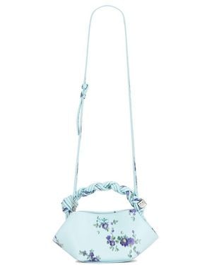 Ganni Bou Mini Print Bag - White