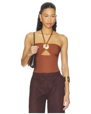 PATBO Cora Knit Bodysuit En. Taille Also En Xs, S, M, Xl - Marron
