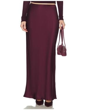SABLYN Grace Bias Cut Maxi Pull On Skirt - Purple