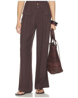Vuori Trestles Twill Wide Leg Pant - Brown