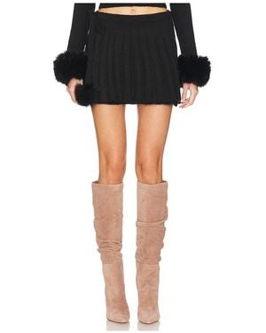 LOBA Nili Pleated Wrap Skirt - Black