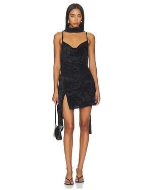 Runaway the Label Dawn Scoop Neck Mini Dress - Black