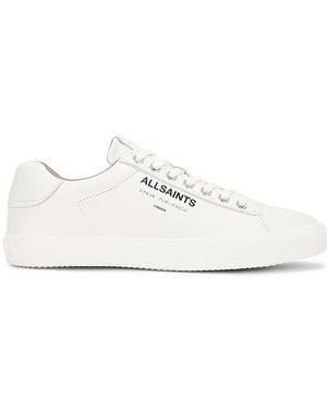 AllSaints Underground Leather Low Top - White