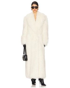 GIUSEPPE DI MORABITO Faux Fur Coat - White