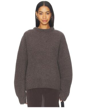 AYA MUSE PULL RAS DE COU en Taupe - Marron