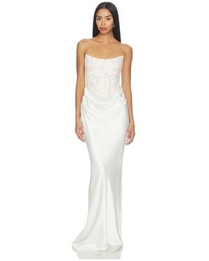 SAU LEE Blair Lace Dress - White