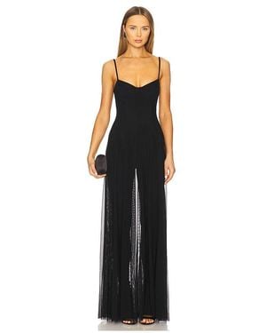 Norma Kamali Underwire Gown With Catsuit - Black