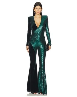 Zhivago Perfume Exotico Sequin Jumpsuit En Color Verde Talla (También En 6)