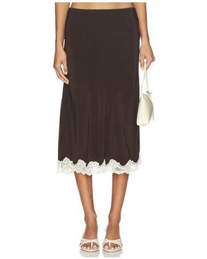 With Jean Tilly Skirt - Black