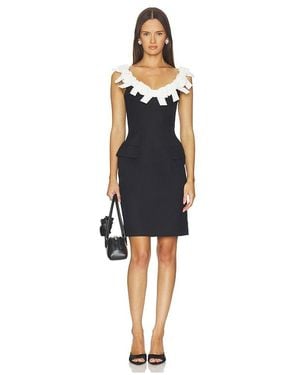 ShuShu/Tong Bow Detail U-Neck Dress - Blue