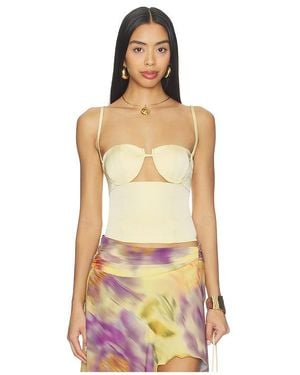 Runaway the Label Cherish Tulip Cup Bustier - Yellow