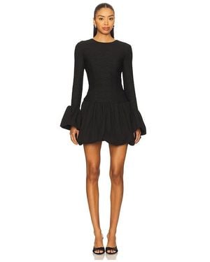 Elliatt Theodara Long Sleeves Mini Dress - Black