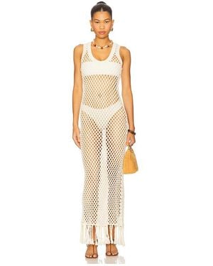 SIR. Illaria Crochet Dress - White