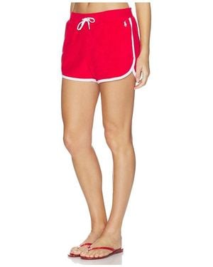 Polo Ralph Lauren Cotton Terry Standard Shorts - Red