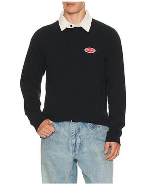 Former Reynolds Flatline Rugby Polo En Color Negro Talla (También En Xl/1X)