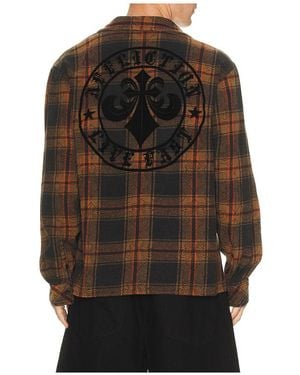 Affliction Camisa Live Fast En Talla (También En S, M, Xl/1X) - Negro